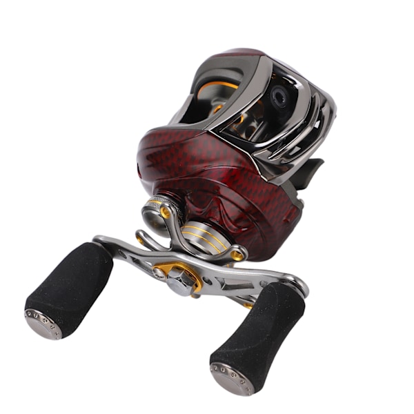 Baitcasting-kela Metal Dual Brake Baitcast Kalastuskelan Magneettinen jarrujärjestelmä kalastusvavan Oikean käden kela