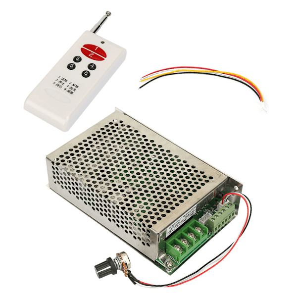 Trådløs fjernkontroll DC Motor Regulator Hastighetsstyring 12V/24V/30V 30A Fremover og bakover