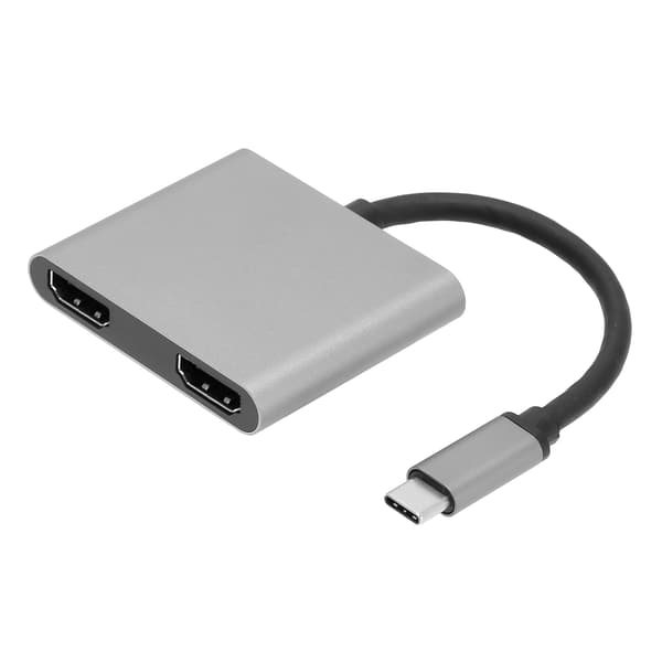 【NX】Dockningsstation 4 i 1 Type‑C-omvandlare Multi‑Screen Strömadapterhubb På‑skärmsenhet
