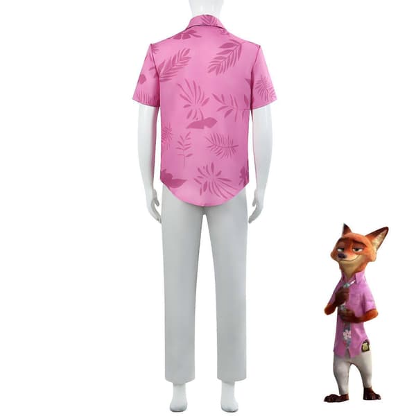 Zootopia 2 Nick Wilde Cosplay Kostumer Fest Maskeradekjole Skjorte Slipsbukser Sæt XL