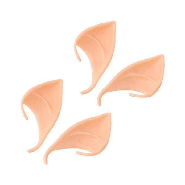2 par korte falske ører Latex Simulering Fairy Ear Set til jul Halloween Party Cosplay rekvisitter