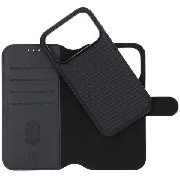 Rvelon Pung Etui Magnet Kompatibel med iPhone 17 Pro - Sort Svart black