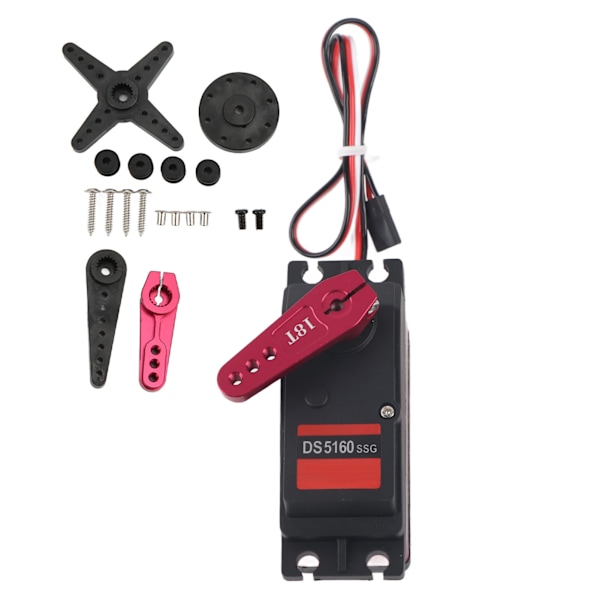 RC DS5160 Digital Servo Plast Aluminiumlegering Rustfritt Stål Lett Stor Torsion Vanntett RC Bil Digital Servo