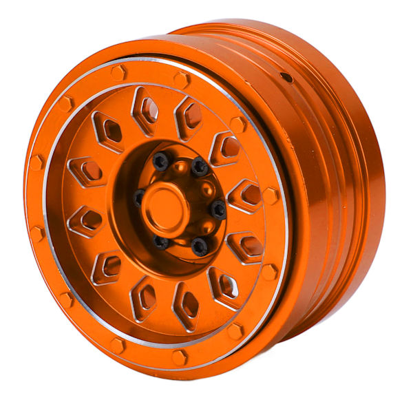 RC Hjulnav 2.9 tommer Aluminium Metall Hjulnav for Jeep JLU Wrangler 1/6 RC Crawler Bil Oransje