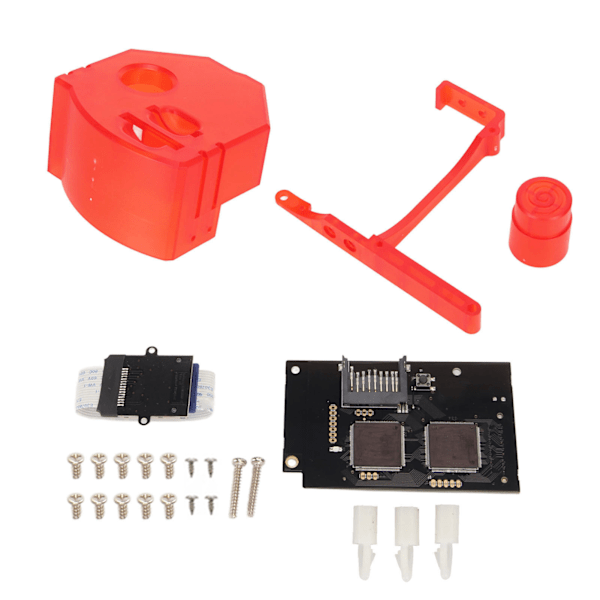 för GDEMU Optical Drive Simulation Board Card V5.20 Ersättningsminneskortförlängning för Dreamcast DC VA1 Spelkonsol Transparent Röd