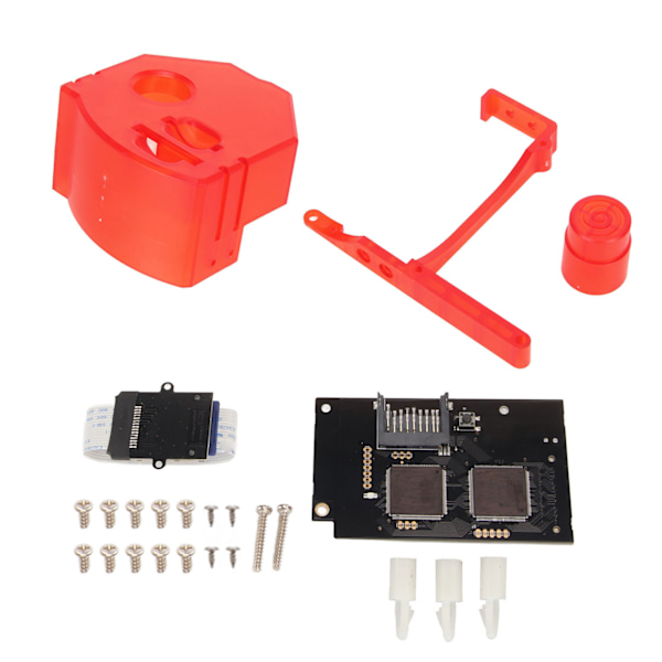 til GDEMU Optisk Drev Simuleringskort V5.20 Udskiftningshukommelseskortforlængelse til Dreamcast DC VA1 Spilkonsol Transparent Rød