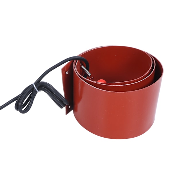 Metallinen tynnyrilämmitin silikonilla 200L 1000W 30‑150℃ 125mmx1740mm Öljytynnyrin lämmitin Lämpönauha AU-liitäntä 220V