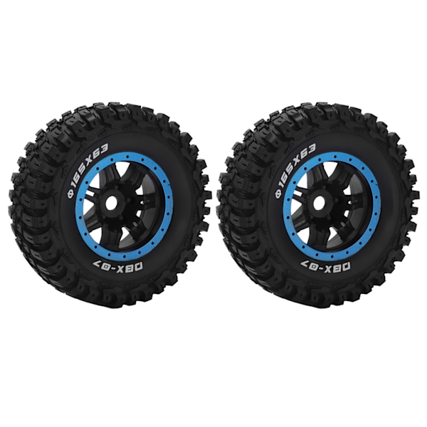 2st gummidäcksskinn 165 mm diameter hjuldäck för ZD Racing 1/7 DBX-07 RC Car Upgrade PartBlue