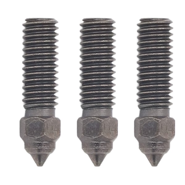 3 stk hærdede ståldyser Højflow-dysekit 3D-printerekstruderdyse til Sovol Sv06 Plus 1,75 mm filament 0,4 mm