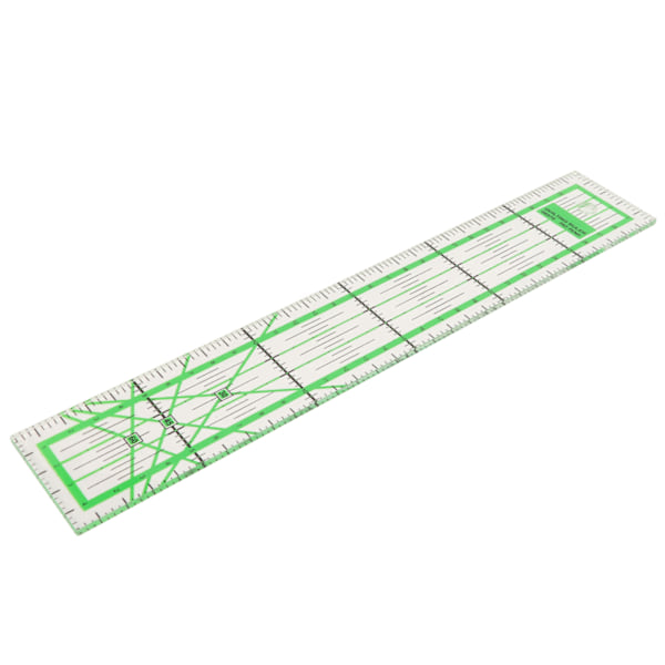 2 kpl Tilkkutyöviivain Akryylinen Monitoiminen Kangastilkkutyöviivain Kankaan Leikkausviivain Koti DIY Ompeluun
