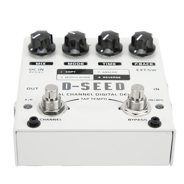 Fördröjningseffekt Dual Channel 4 lägen elgitarr Digital fördröjning monoblock effektor DC9V 75mA