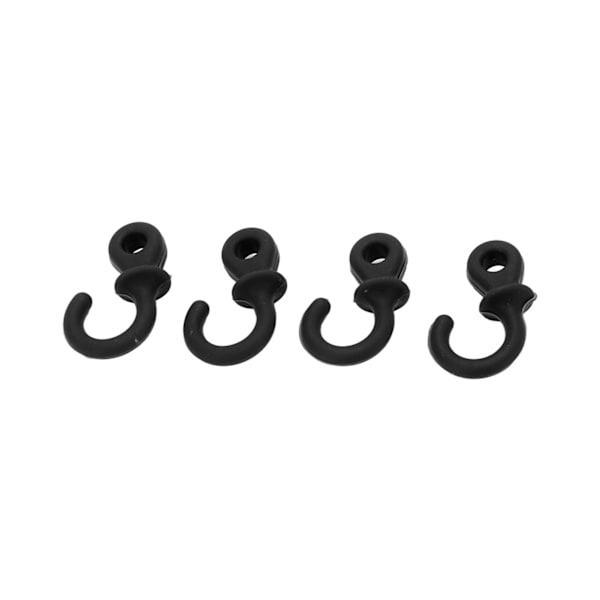 4st Bågskytte Bow String Ljuddämpare Monkey Tail Compound Bågsträng Stabilisator Stötdämpning för Ourdoor Training Svart