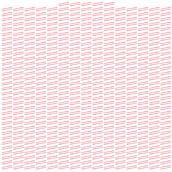 1000 kpl Suurisilmäisiä muovisia ompeluneuloja langan ompeluun DIY-ompelukäsityötarvikkeita, punainen