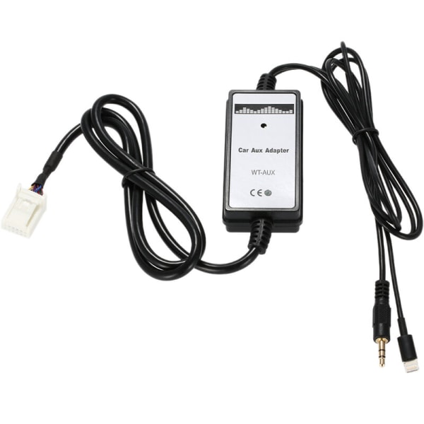 Toyota USB Charging MP3 Aux 3,5 mm Audio Interface Adapter för iPhone5 6 6s 6plus, Modell: Black 26