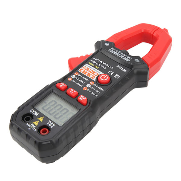 Klemme Multimeter Helautomatisk Klemme AC DC Strøm Spænding Modstand Frekvensmåler Voltmeter Amperemeter