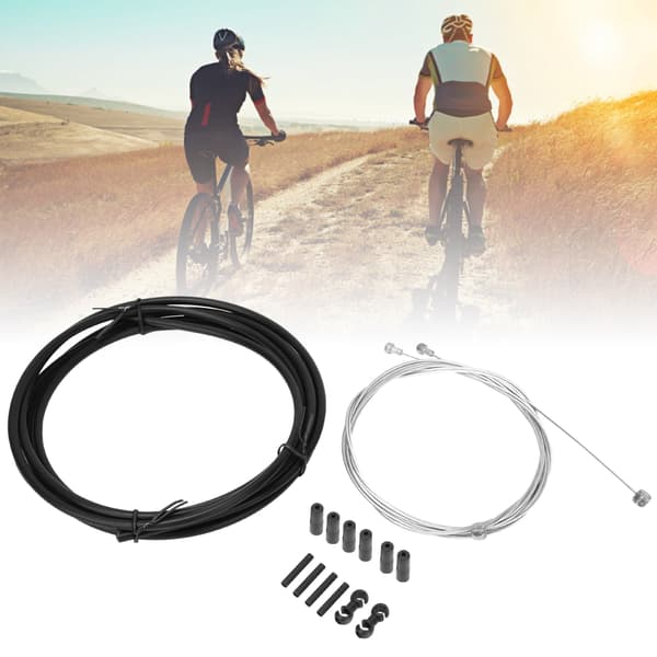 Cykelbremse- og Skiftekabel Linje Hus Sæt Derailleur Kits Cykel Tilbehør Sort