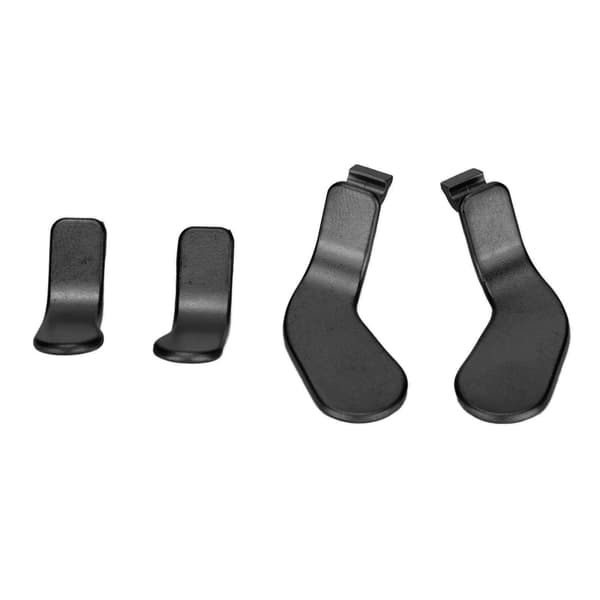 4 STK Controller Paddles Rustfrit stål Udskiftningscontroller dele Kompatibel med Xbox One Elite Controller Series 2 Model 1797 Sort