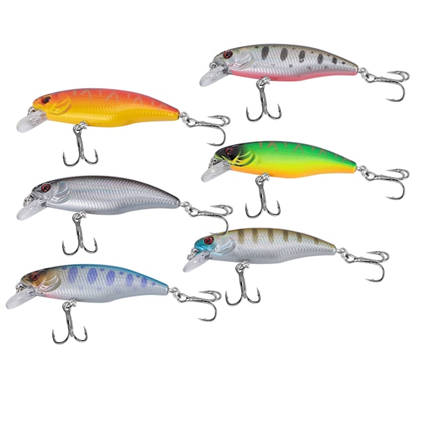Minnow Fiskelokkemad Topwater Hårdt Agns Wobbler Jig Agns Karp Randstribet Bass Fishing SwimBait