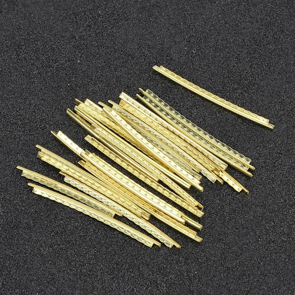24 stk/sett Elektrisk gitarstreng Gitar Gripbrett Messing Fret Wire Bredde 2,7 mm