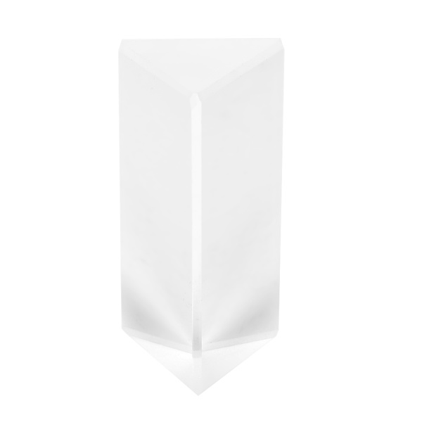 30*30*60 mm triangulärt prisma K9 optiskt glas triangulärt prisma för undervisning av ljusspektrum