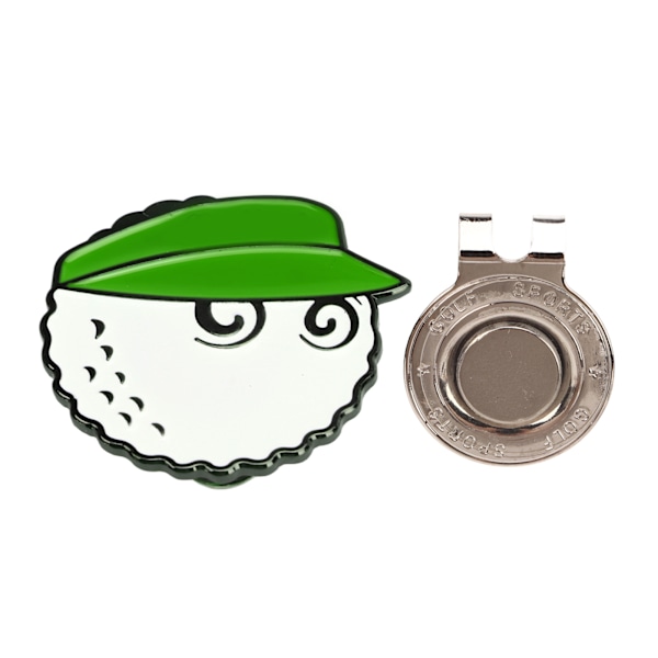 Golf Ball Hat Clip Marker Detachable Golf Cap Clip Marker for Men Women Golfer Golf Accessories Supplies Green