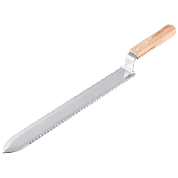 280 mm sågtandad kniv för biodling Verktyg för att ta av locket Knivutdragare Skrapa honung gör det själv