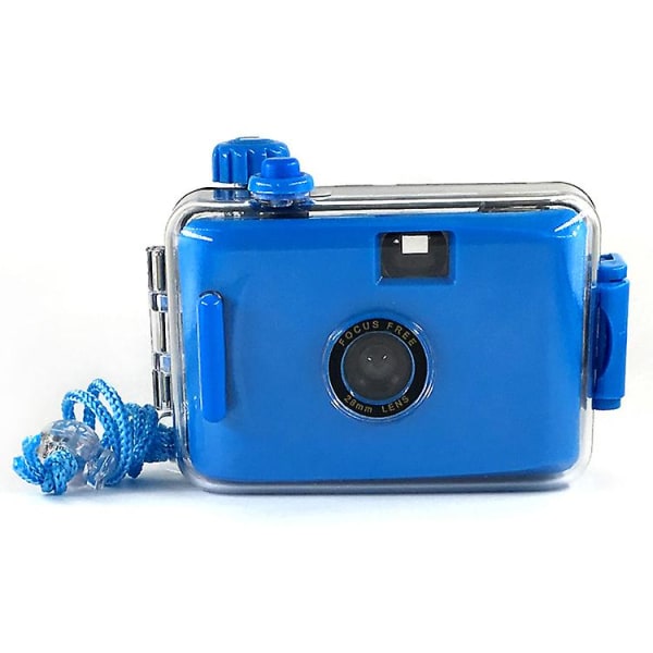Filmkameraringbärare gynnar engångskamera Vattentät 35 mm Dark blue 35mm film