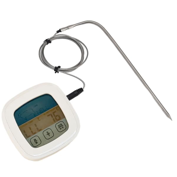 Kötttermometer Digital LED-display Multifunktionell köksugnstermometer med sond Kompatibel med matlagning Bakning BBQ