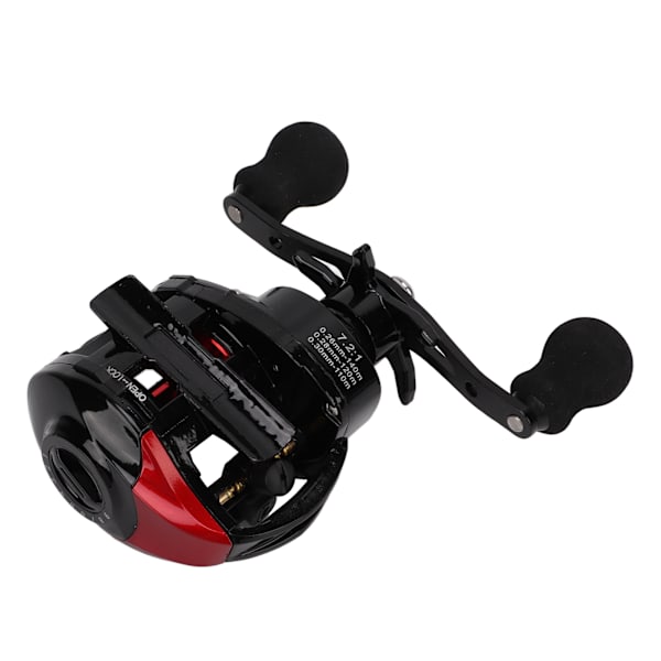 7.2:1 High Speed ​​Baitcasting Rulle Stark bromskraft Hållbar magnetisk broms Fiskehjul Högerhand