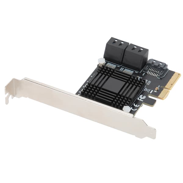 Udvidelseskort PCIE til 5 porte SATA3.0 modulkonverteringskort JMB585-chip til computer