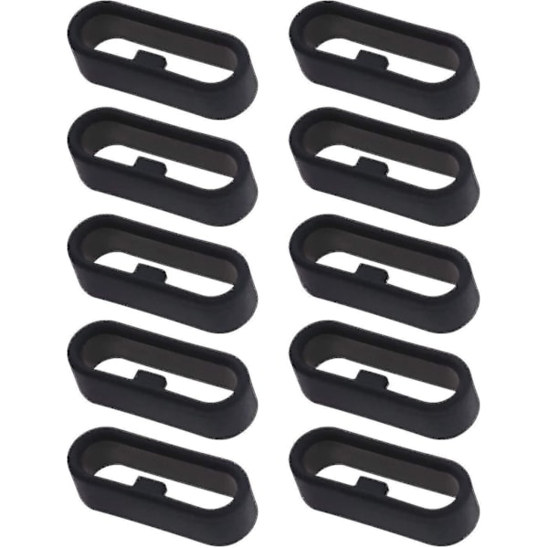 Garmin Vivoactive 3 Music Kompatibel Sikker Silikon Urrem Loop - 10 stk Sort