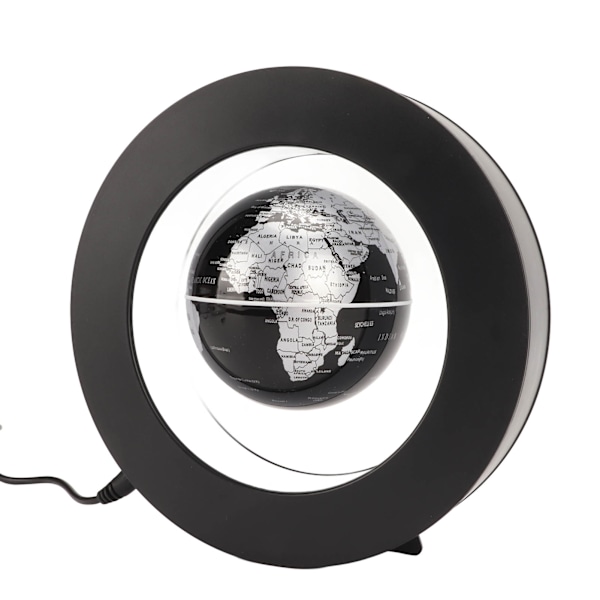 Magneettinen leijunta-maapallo Sisäänrakennettu LED-valo Magneettinen leijuva pallo Maailmankartta-koriste työpöydälle Koti AU-liitäntä 100‑240V