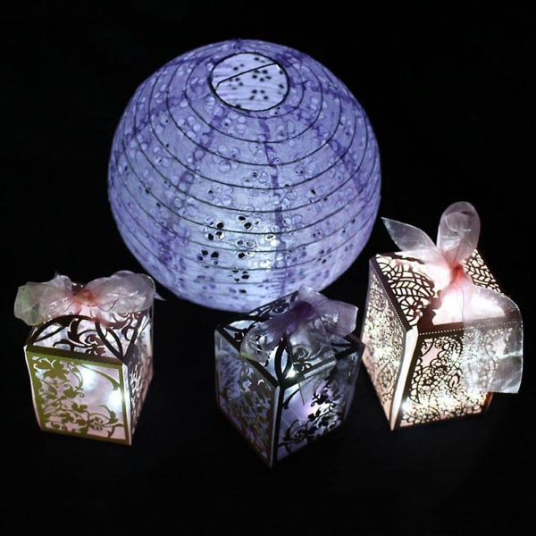 10 kpl LED-valot ilmapallot paperilyhdyt valot yksittäiset salama pallolamput hääjuhlien koristelu värikäs