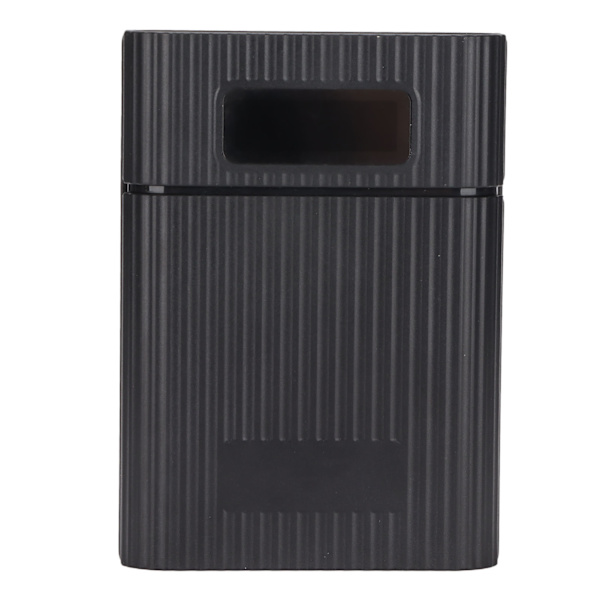M09 4x18650 DIY Power Bank med mikroingång LED-skärm Svetsningsfri batteriförvaringslåda Svart
