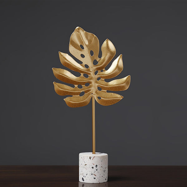 Enkla dekorativa prydnader Creative Gold Leaf heminredning