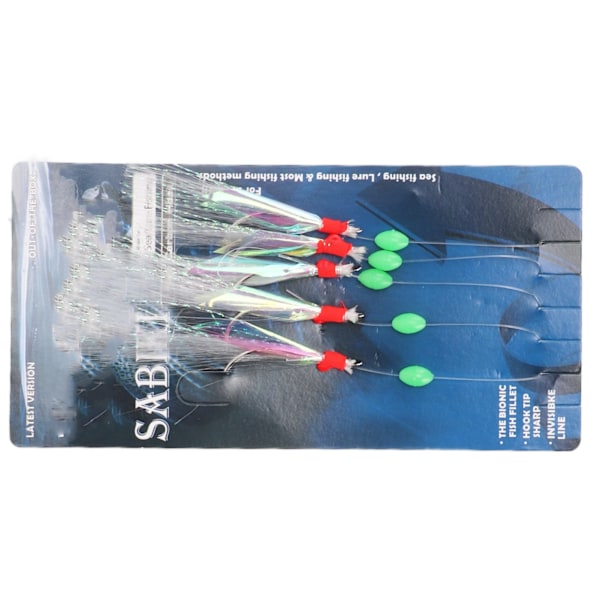 20 stk Fiskegarnkroker Høykarbonstål Nylon 3/0 Simulering Fiskehud Agnsaker