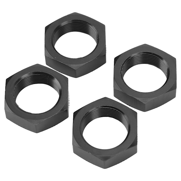 4 kpl 24 mm kuusiokolopyöränmutter Alumiiniseos Kestävä 24 mm kuusiokolopyöränmutter ARRMA 1/5 Outcast Kraton 8s Musta