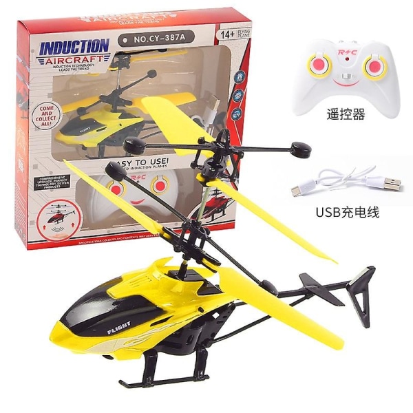Kaksikanavainen jousitus Rc-helikopteri pudotuksenkestävä induktiojousitus lentokoneen latauskevyille lentokoneille lapsille lelulahja lasten kauko-ohjainautoille ja 6