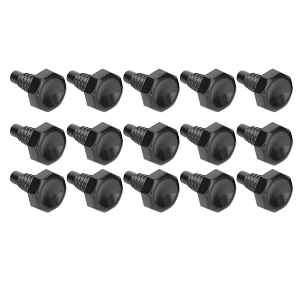 15 st Snooker Pool Cue Bottenkåpa Set Tail Plug Skyddslock Antikollision Biljard Tillbehör
