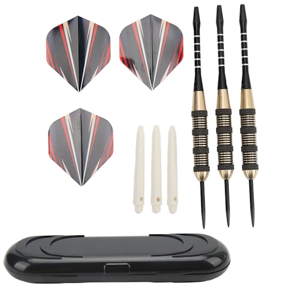 20g 3-pack Dartset Professionell Stålspets Kopparaxlar Dartset för Professionella Dartspelare Nybörjare