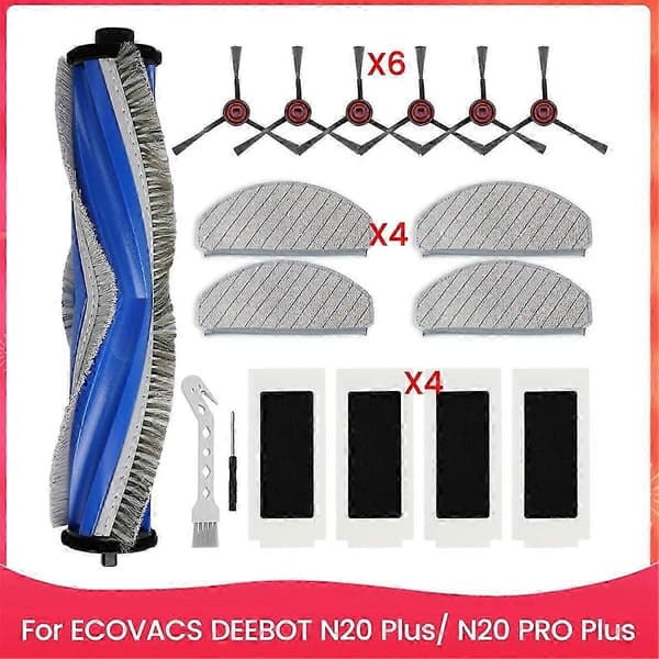 ECOVACS DEEBOT N20 Plus/N20 PRO Plus varaosat - Pääsivuharja ja tarvikkeet