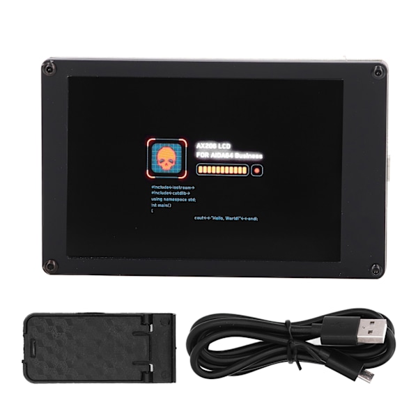 3,5-tums IPS-skärm underskärm LCD-skärm med USB-strömkabelstöd för Raspberry Pi