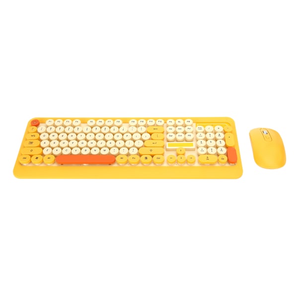 K68 Tastatur Mussett Trådløs Punk Tegneserie Mottaker Datatilbehør Gul DuckHappy Duck