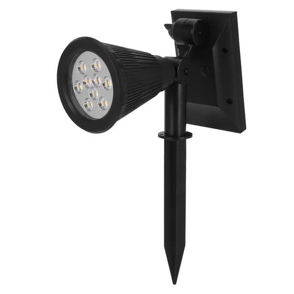 9LED Chips Solcelle Spotlights LED Solcelle Landskabslys til Udendørs Havegård Varmt Lys