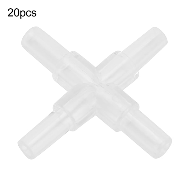 20 st akvarieadapter 4-vägs skarv för akvarieluftpump Rörslangkopplingskoppling
