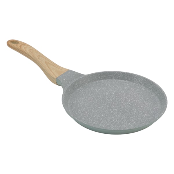Nonstick stekpanna Grön aluminiumlegering blank frukost stekpanna med ergonomiskt handtag för kök 24cm/9.5in
