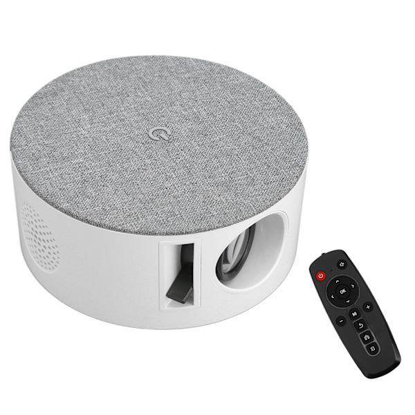 Miniprojektor 1080P FHD 9000 Lumenin valovoima Kaukosäädin Stereokaiuttimet Kannettava projektor perheelle ulkoilmaan 100‑240V EU-pistoke