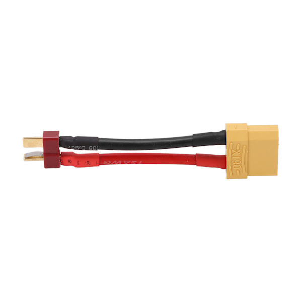 T-liitin XT90 naarasadapteriin T uros XT90 naarasliitäntäadapteriin 12AWG 97 mm kaapelilla