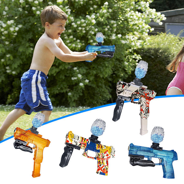 Elektrisk Gelbollskytte Leksak Automatisk Splatterboll Skytte Spel Utomhusaktiviteter Present Leksak för Barn Pojkar Flickor