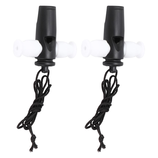 2st Samba Whistle Musikinstrument Leksak ABS Set med nylonrep för Barn